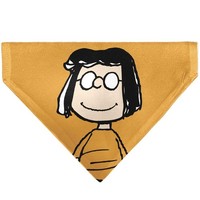 Peanuts Pet Bandana Marcie Smiling Face Pose Yellow Slip On Collar B (Us Import)