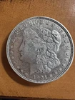 1921-D Morgan Silver Dollar NICE AU