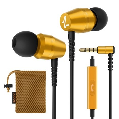 OMNITONE Wired Earbuds in-Ear Headphones, 5 Year Warranty, Earphones with Mic