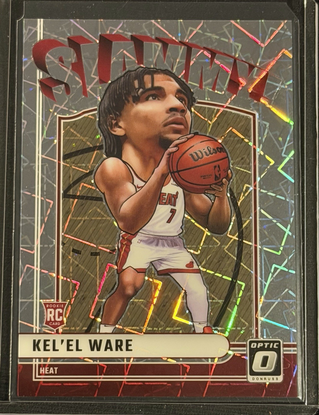 2024-25 Panini Donruss Optic Kel'el Ware #20 RC Rookie Slammy Lazer Miami Heat
