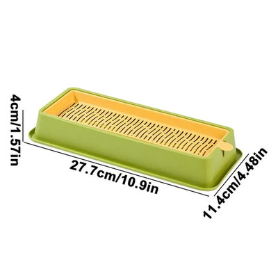 Nursery Tray Seed Germination Tray Cat Grass Growing Set Layered Feline Soilless