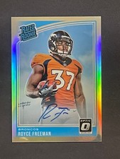 2018 PANINI DONRUSS OPTIC ROYCE FREEMAN ROOKIE HOLO PRIZM AUTO #/99 SP