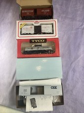 Lot Of 4 HO Scale Train Cars By Mantua, Tyco, Front Range, Model Power