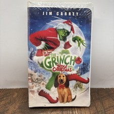 Dr. Seuss How The Grinch Stole Christmas Jim Carrey Brand New Sealed VHS 2001