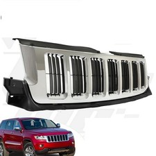 For 2011 2013 Jeep Grand Cherokee Grille Chrome And Black Billet Grill