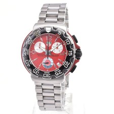 TAG HEUER Formula 1 CAC1112 Chronograph Red Dial Quartz Men's Watch A#146525 2