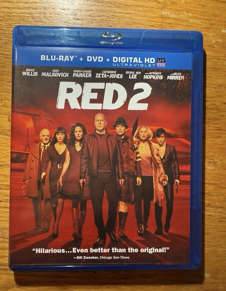 Red DVD/Red 2 DVD blu-Ray 2 Movie Lot Set Foto 4 de 4
