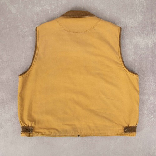 Wrangler Vintage 90s Medicated Workwear Gilet Jacket 2XL Men's Beige Company - Imagen 2 de 7