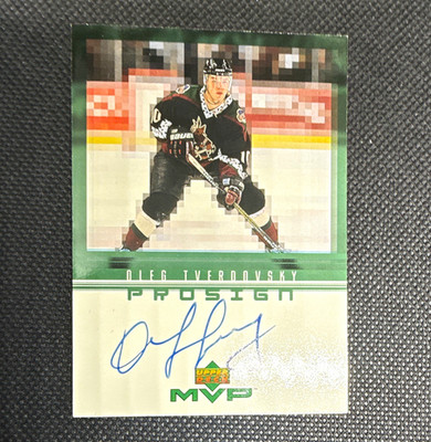 Upper Deck 1998-99 MVP Prosign Oleg Tverdovsky Autograph #OT