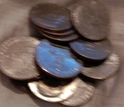 1776-1976 BICENTENNIAL KENNEDY HALF DOLLAR: Lot 15 COINS 9P & 6D GOOD+ CONDITION