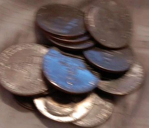 1776-1976 BICENTENNIAL KENNEDY HALF DOLLAR: Lot 15 COINS 9P & 6D GOOD+ CONDITION