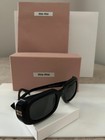 NEW: MIU MIU Sunglass 0MUB13S BLACK FRAME/DK GREY LENSE:AUTHENTIC:NEVER WORN — photo 8