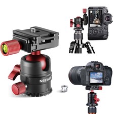 Tripod Head 360 Rotating Ball Head w/ 1/4 Quick Shoe Plate for Tripod Camera