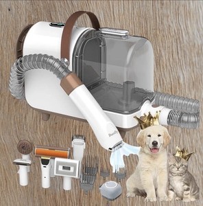 Dog Grooming Kit & Vacuum Suction 99.99% Pet Hair, 3L Large Capacity Dust Cup, 7