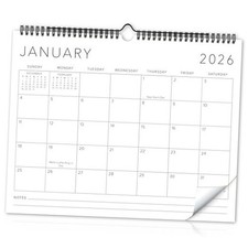 Beautiful 2026 Wall Calendar - Runs from January 2026 until July 2027 - Large