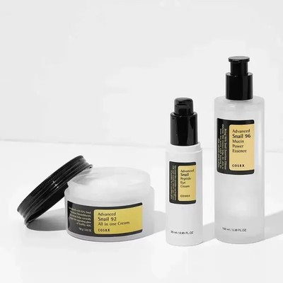 Advanced Snail Essence Skin Care Collagen 92 Face Cream Toner Cleanser SunScreen
