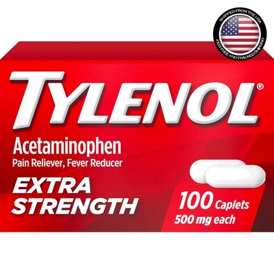 Trusted Extra Strength 500mg Pain Relief Caplets - 100 Count for Adults & Kids
