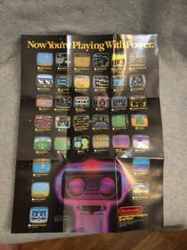 Vintage Nintendo NES Super Mario Bros W/ Black Box, Instructions, Poster, Sleeve