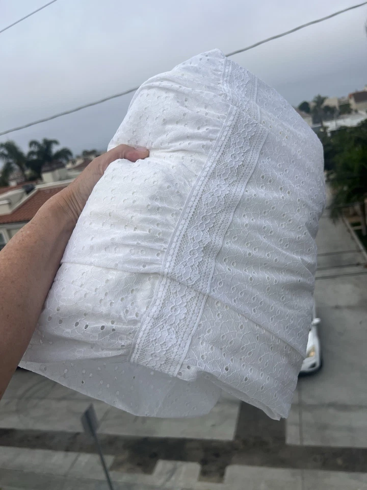 Vestido de novia vintage años 60 JC Penney encaje ojales maxi bohemio lechera talla 12 Foto 3 de 4