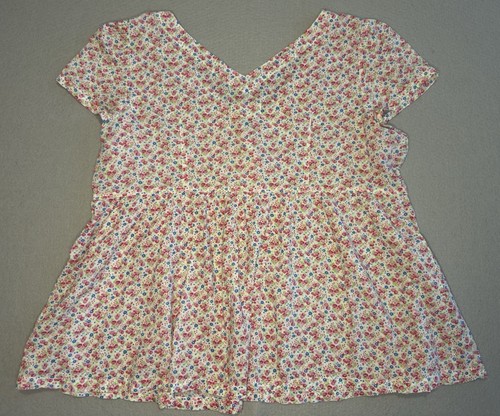 Denim & Supply Ralph Lauren Womens Floral Voile Button-Front Babydoll SS Top XL - Picture 3 of 3
