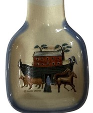 Otagiri Spoon Rest Holder Noah's Ark Pattern Carol Endres Stoneware Granny Core