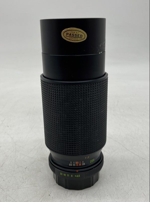 Vintage Chinar Black 80-205mm Macro f/4.5 Manual Focus Camera Zoom Lens