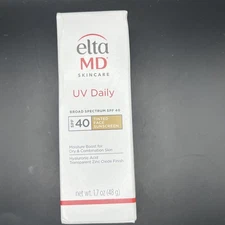 Elta MD UV Daily SPF 40 TINTED Face Sunscreen 1.7oz/48g - EXP 10/2026