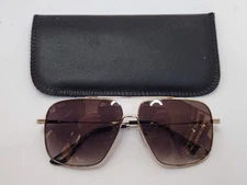 Sunglasses Aviator Ego Eyewear 7079 Silver Metal 60-11-140 Very Good Condition