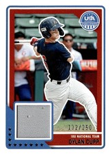 2023 Panini Stars & Stripes USA Baseball #USAM-DC Dylan Cupp USA Material #/250