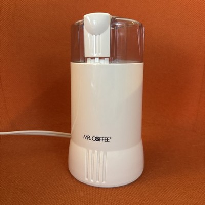 Mr. Coffee Electric Coffee / Spice Grinder White 4-12 cups