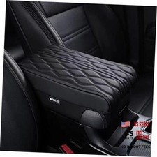 Car Center Console Cover, Memory Foam Car Armrest Cushion Auto Texture 1 Black