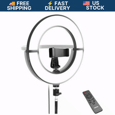 Bower 12" Foldable LED Ring Light Adjustable Stand Remote Phone Holder
