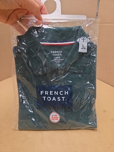 Girls Hunter Green Uniform Polo Shirt French Toast Short Sleeve Size 10-12 NEW - Picture 2 of 5