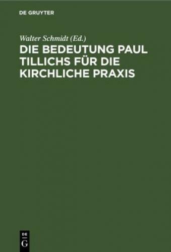 Thumbnail - Die Bedeutung Paul Tillichs Für Die Kirchliche Praxis 6756