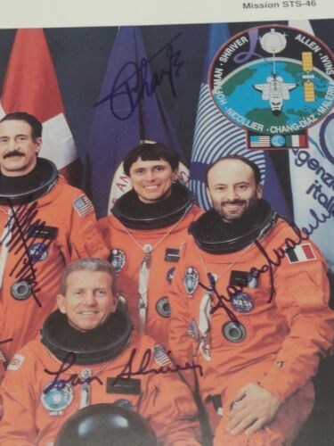 Original 1992 NASA STS-46 Space Shuttle Atlantis 7 of 7 Crew Signed Color Litho - Bild 4 von 7