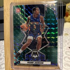 FRANK JACKSON 2021-22 PANINI MOSAIC GREEN MOSAIC PRIZM PISTONS #169