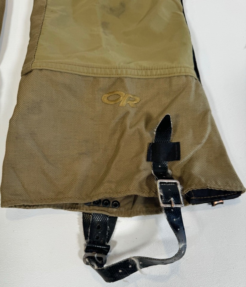 USMC Outdoor Research Expedition Crocodiles Gaiters Coyote Brown Size