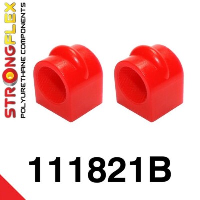 stabilisatorbuchsen Hinterachse Rot Polyurethan für Mercedes CLK W208 strongflex