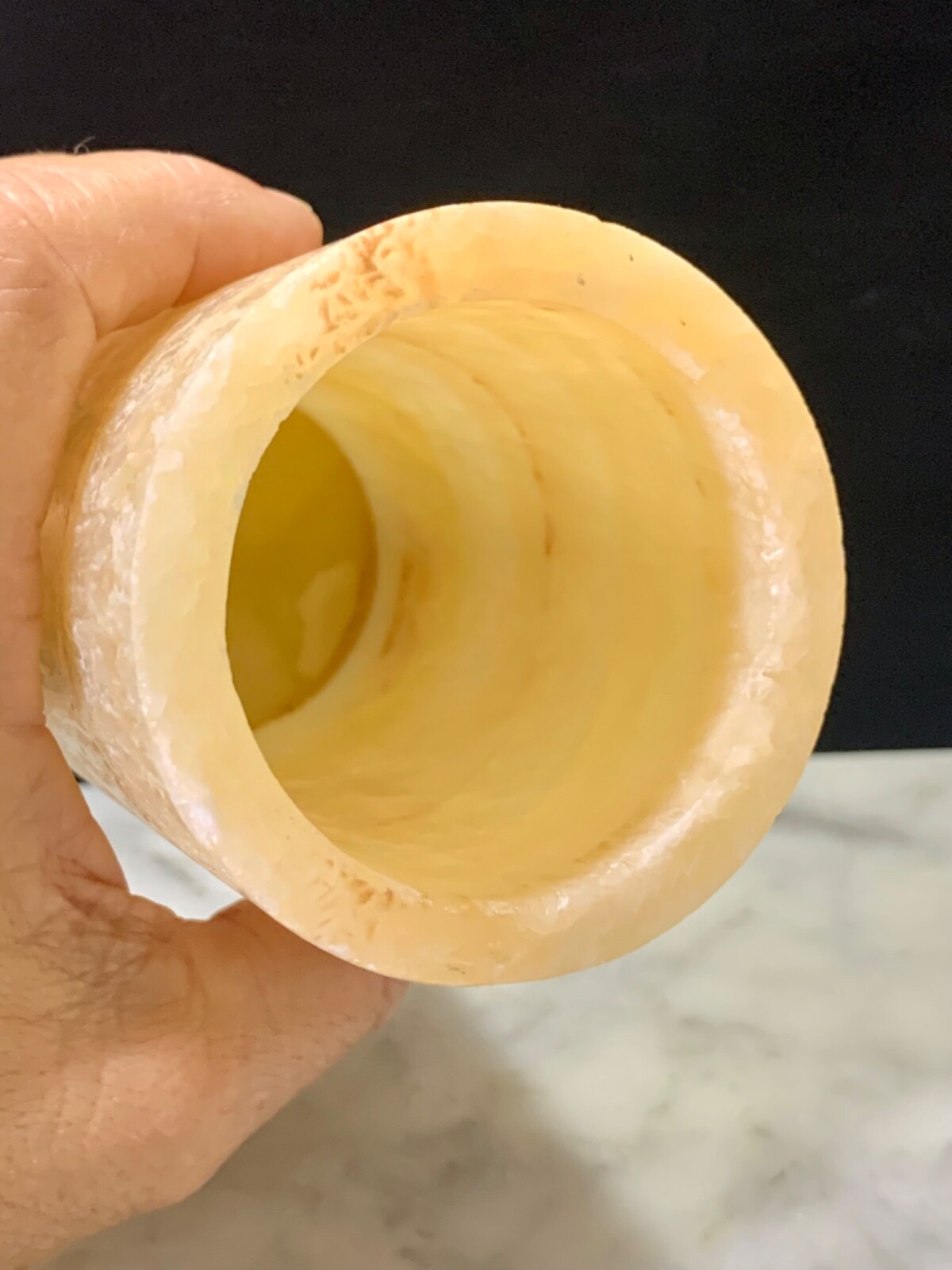 Natural Stone Onyx Candle Holder