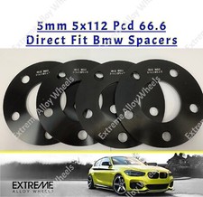 Alufelgen Spurverbreiterung 5mm x 4 passend für BMW 3er G20 G21 G28 G80 G81 66,6 schwarz