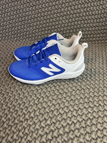 NIB New Balance Fresh Foam X Velo V3 Metal Blue & White Softball Cleats Size 7 B - Picture 4 of 19