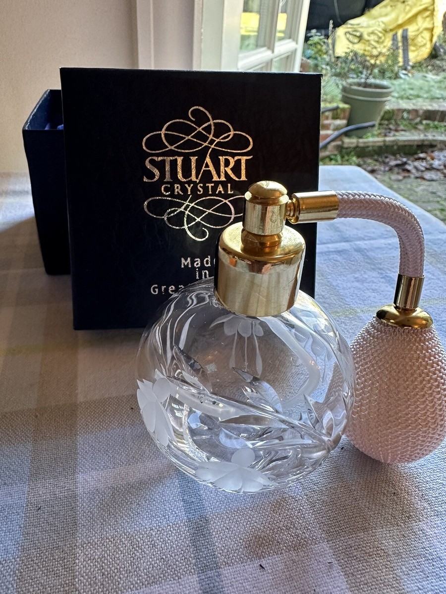 Stuart Crystal Perfume Bottle Vintage New UK