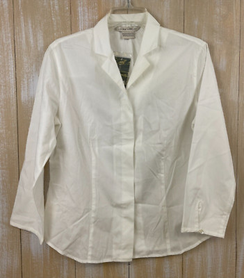 Vintage Laura Ashley Women's Blouse White Cotton Size US 10 EUR 40 NWT *Read