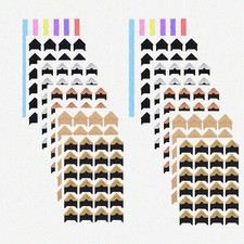 MultiValue 444pcs Photo Corners Self-Adhesive - 6 Colors, Acid-Free Scrapbook Su