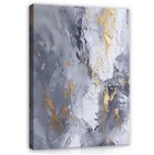 ABSTRAKT GOLD GRAU Leinwand Bilder Wohnzimmer groß Bild Leinwandbild Wandbilder