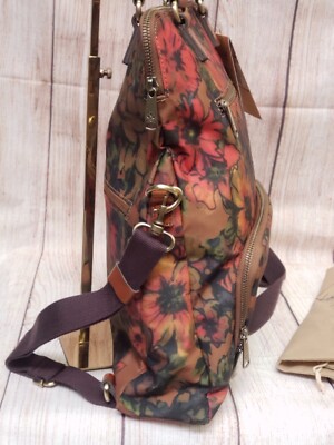 Patricia Nash Coated Canvas Trapani Convertible Backpack Summer Draw NWT - Patricia Nash Coated Canvas Trapani Convertible  main image 3