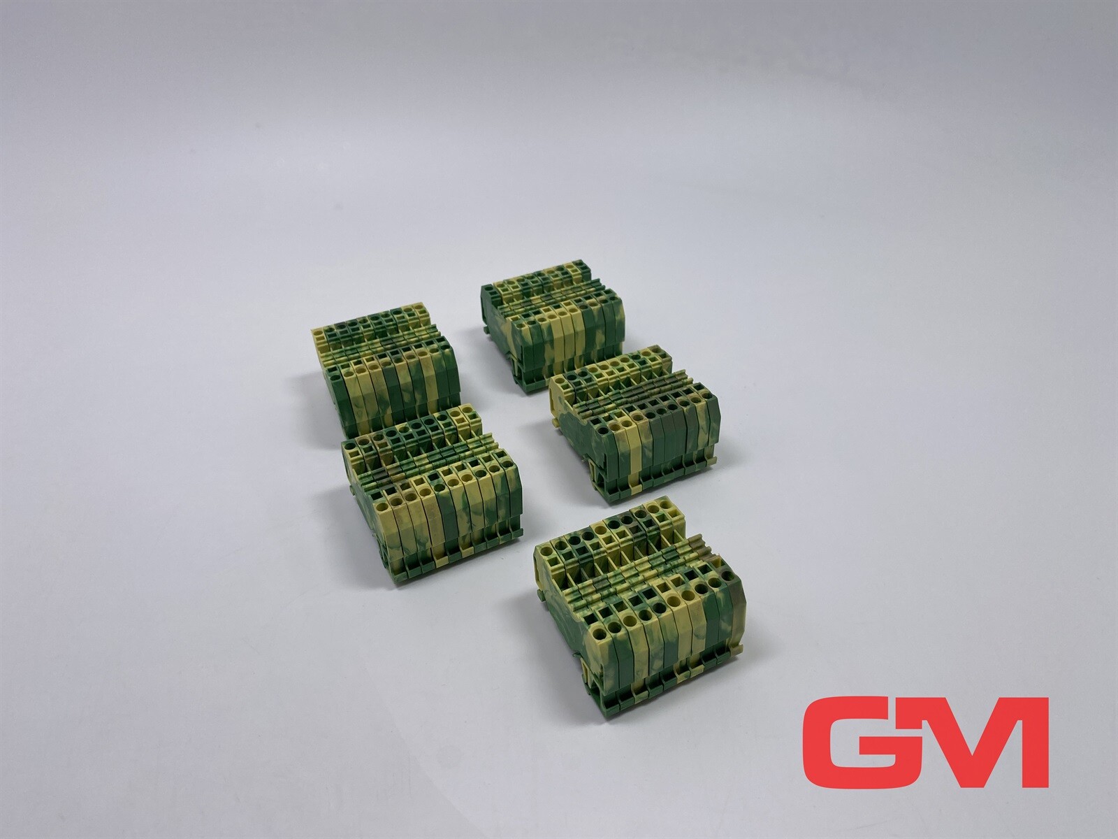 50x Wago 2-Pole Ground Terminal Block 280-907 2.5 mm²