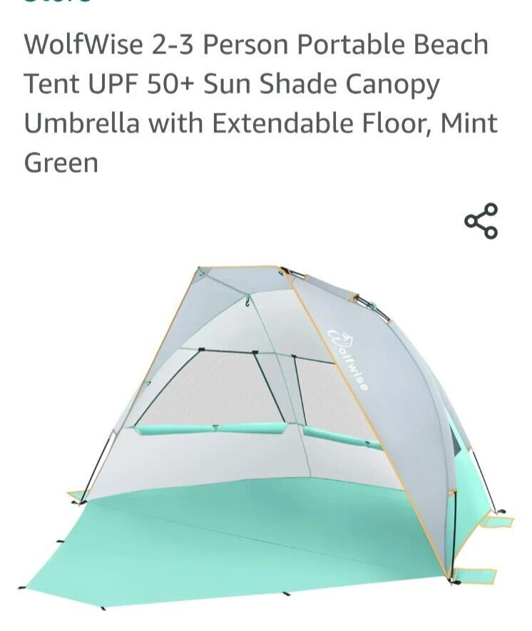 Wolfwise Folding A Pop Up Beach Tent Wolfwise Pop Up Sun Shelter