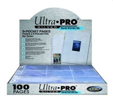 10 Count Lot Ultra Pro 9-Pocket Trading Card Pages Album Sheets For Binders