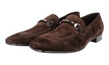 PRADA Suede Leather Loafer Dress Shoes - 2DB084 - Brown - NEW -  US 10 EU 43